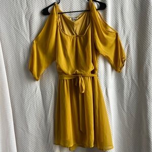 Mustard yellow dress